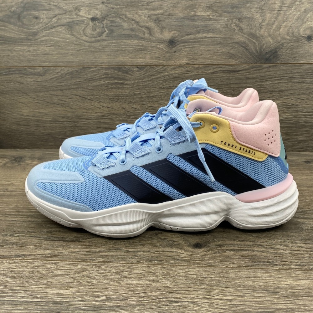 Adidas Courtstabil W Indoor Sports Shoes Womens 9.5 Blue JQ1183 Multi Color